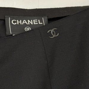 Black Chanel Trousers 100% Wool